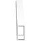 Ekena Millwork 3 1/2-in. W x 20-in. D x 20-in. H Imperial Architectural Grade PVC Knee Brace BRCP035X20X20IMP - alternate 4